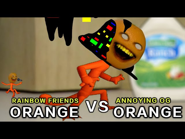 ANNOYING ORANGE vs RAINBOW FRIENDS 