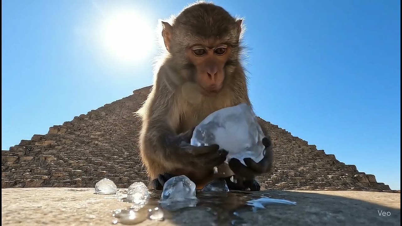 A Monkey Eating  ASMR 