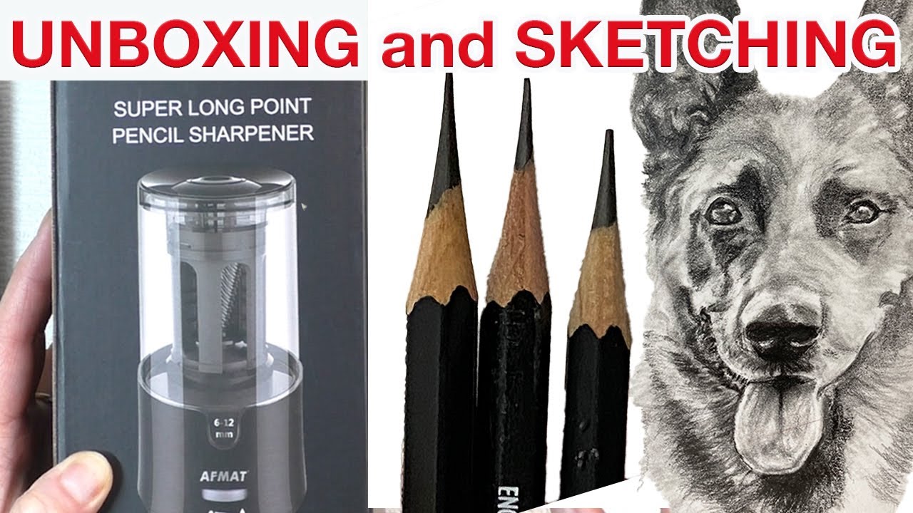 UNBOXING The Best Long Point Pencil Sharpener For Artists 