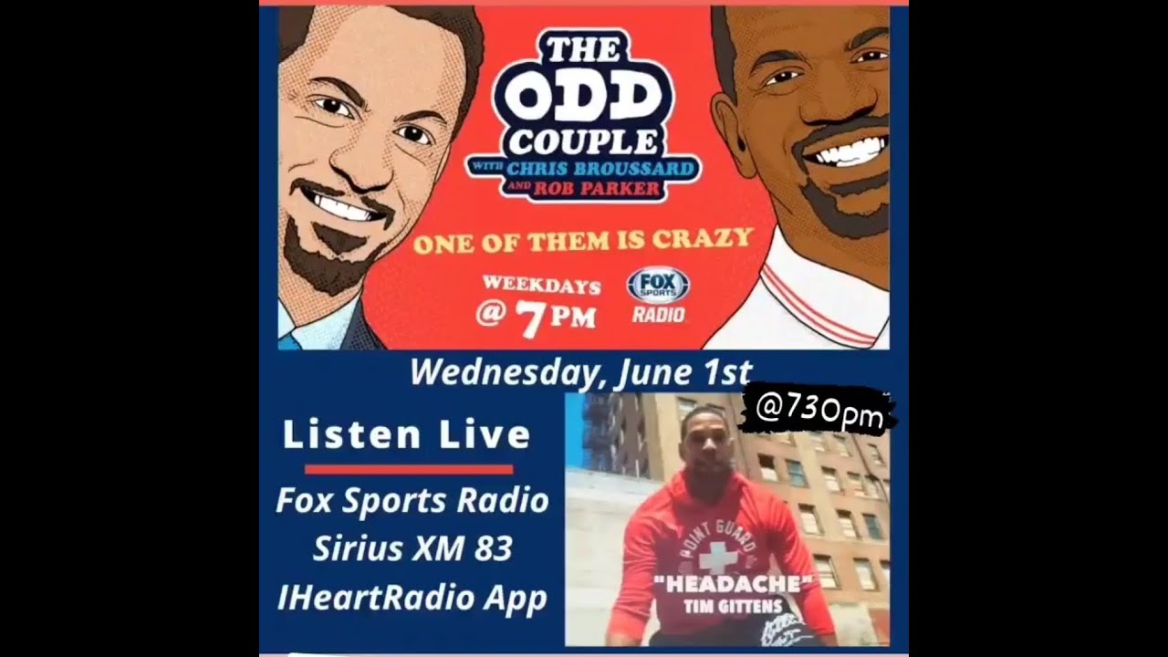 Headache Interview Appearance on Fox Sports Radio The Odd Couple with Chris Broussard & Rob Parker.