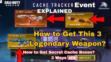 CACHE TRACKER Explained | How to Get FREE Shards | Get Secret Cache Boxes Cod Mobile 2025
