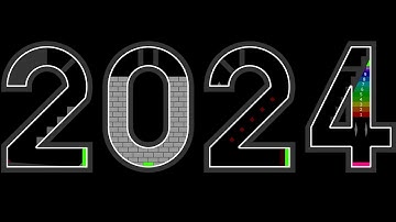 Happy New Year 2024 - 16 Times Eliminations Marble Race in Algodoo