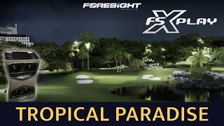 INCLUDED!!! Par 3 Night Course: Tropical Paradise Executive on FSX Play | Golf Simulator Gameplay screenshot 5