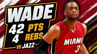 Dwyane Wade 42 pts 4 rebs vs Jazz 14/15 season