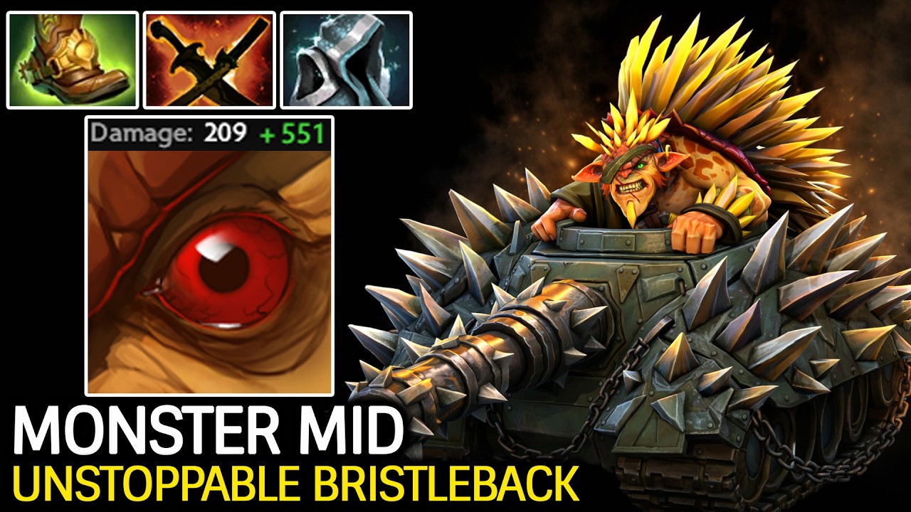 Unstoppable Bristleback – Super Warpath 700 Damage Per Hit Dota 2