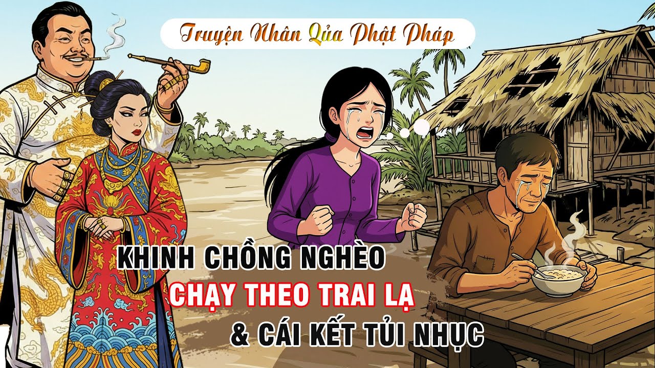 Khinh Chồng Nghèo Chạy Theo Trai - Giọt Nước Mắt Muộn Màng Nơi Đất Khách | Chuyện Nhân quả Phật pháp