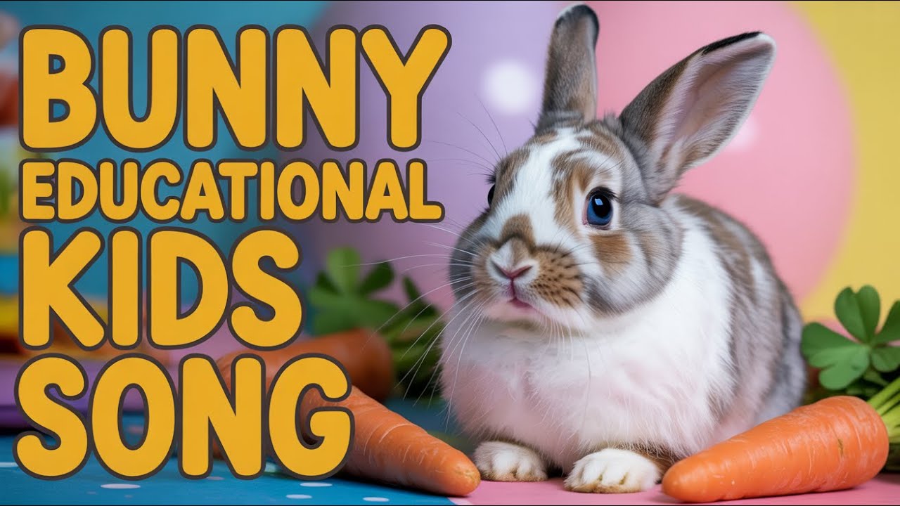 Bunny Playground Song | Cute Rabbit Dance and Singing Music for Kids and Preschool Children