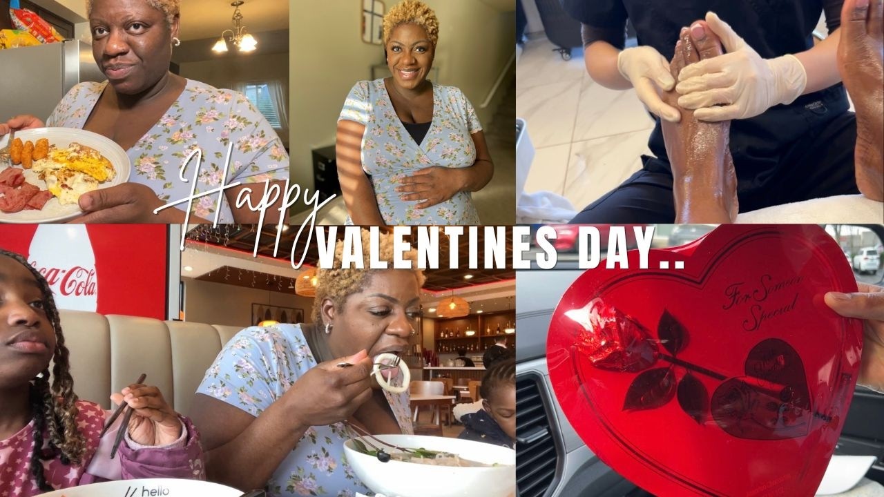 Self-Care Valentine’s Day Before Active Labor Starts 🤰🏽💕 | Vlog