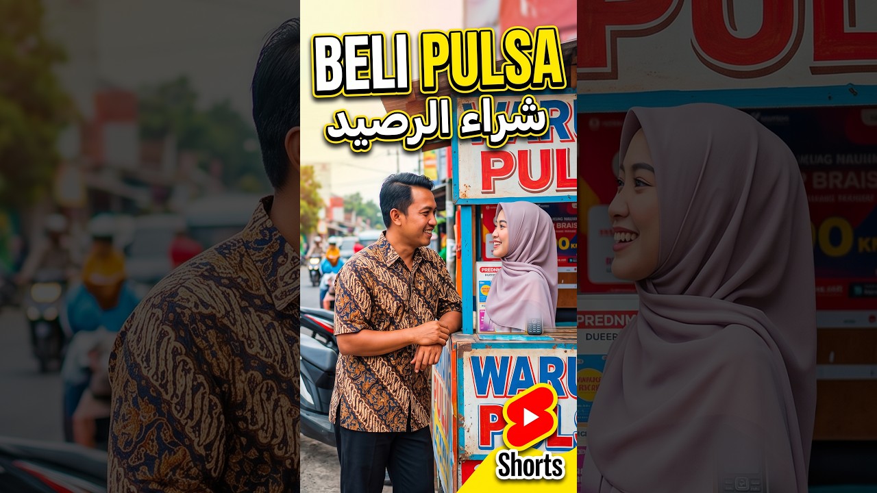 Cara Beli Pulsa Pakai Bahasa Arab! 📱💳 #Shorts #BelajarBahasaArab