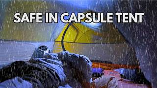 BRUTAL BAD WEATHER ‼️SUPER STORM HIT MY TENT - Camping in Heavy Rain &amp; Strong winds