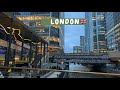 London walk 2023 | Evening walk in Canary Wharf