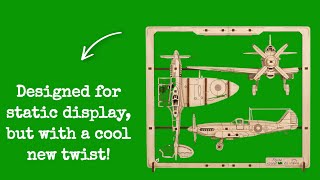 UGears Fighter Aircraft 25D Wooden Puzzle Kit screenshot 2