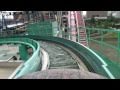 The Crazy Japanese Airtime Log Flume Roller Coaster POV Cosmoworld Yokohama Japan