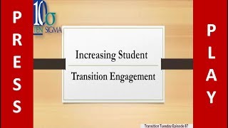 Increasing self advocacy and student engagement in the Transition process Episode 87