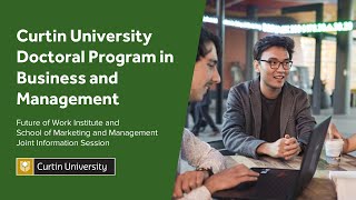 Information Session: Curtin University Doctoral Program in Business and Management (2021)
