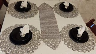 How to crochet easily Supla / sous plates with easy tricks and some steps screenshot 2