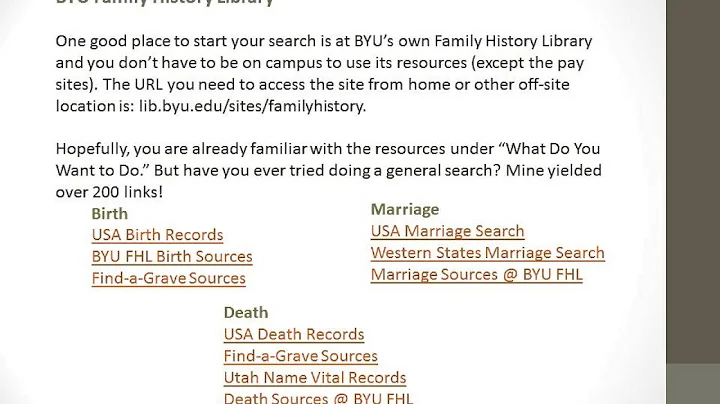 Finding Birth, Marriage, and Death Records by Joyc...