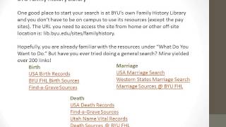 Finding Birth, Marriage, and Death Records by Joyce Whiting