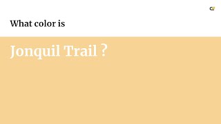 Jonquil Trail color #f7d395 hex color - Yellow color - Cool color f7d395