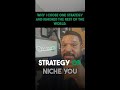Why I chose one strategy and ignored the rest of the world. #shorts