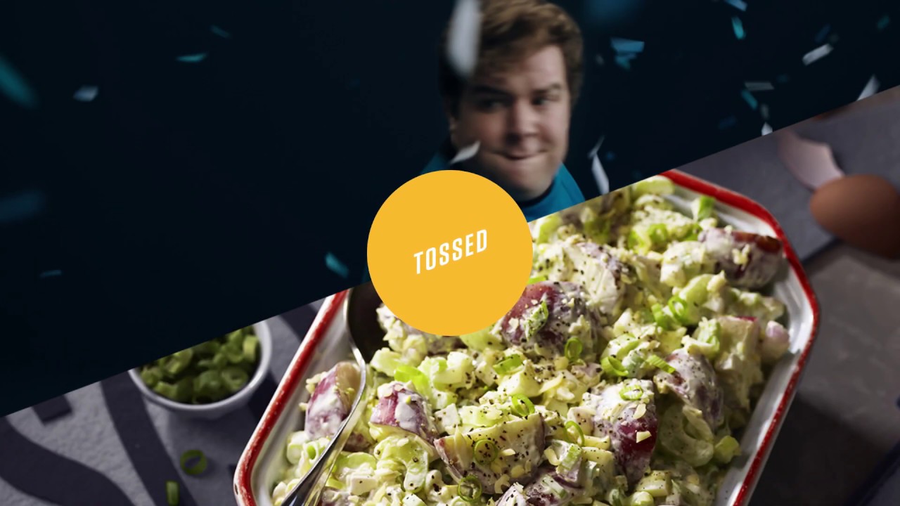 Cheerleader’s Tossed Egg Potato Salad YouTube