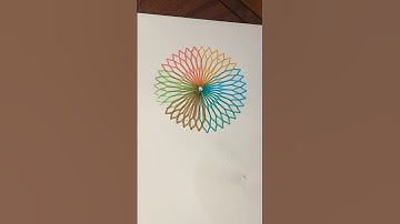 Turning a $1 Spirograph into a Viral Masterpiece  #spirograph #asmr #calm #usa #shorts #viral #art