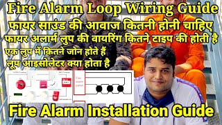 Fire Alarm System Loop Wiring & Fire Alarm Device System Installation Guide