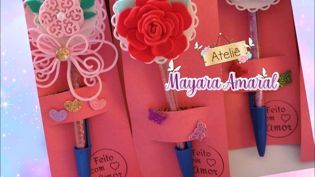 Diy#Faça você mesmo Embalagem com papel para caneta ou lápis-rápido e fácil