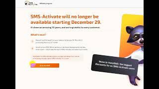 接码网站sms-activate停止运营,有余额的赶紧提现