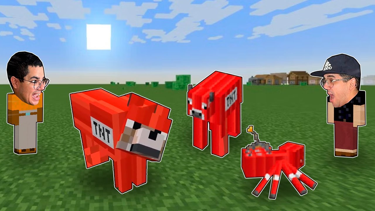 TODOS OS ANIMAIS VIRARAM TNT NO MINECRAFT!