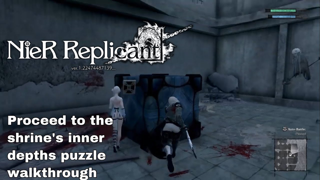 Proceed to the shrine's inner depths puzzle box walkthrough NieR