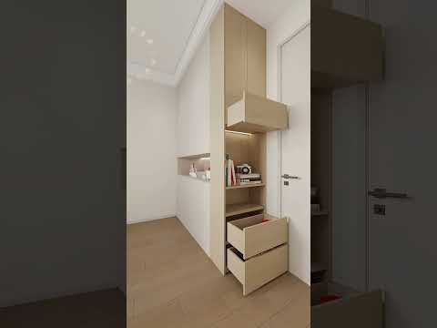 3 Small Bedroom Design Layouts #SmallBedroomDesign #InteriorDesign