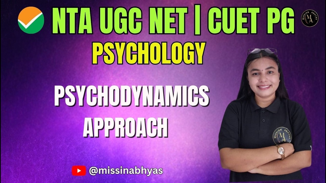 CUET PG Psychology 2026 | UGC NET Important Topics | Revision | Psychodynamics approach | By Nirdesh