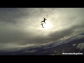 NZONE Skydive's Sasa Jojic Skysurfing over Queenstown, New Zealand