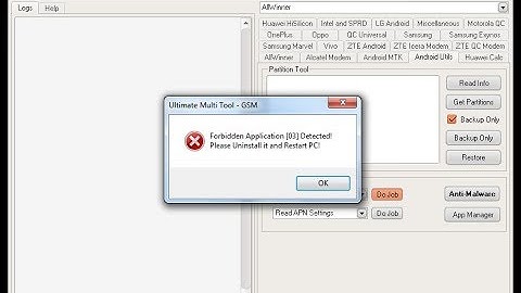 Forbidden Application [03] Detected! Error UMT Dongle solve 1000%