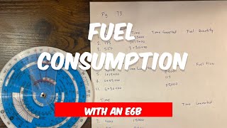 Mastering Fuel Consumption Calculations with E6B Flight Computer