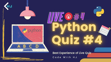 PYTHON QUIZ TIME | QnA |  Live Stream 🔴 | Code With HJ #4