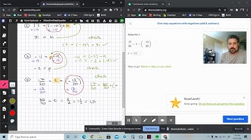 Khan Support: One-Step Equations with Negatives
