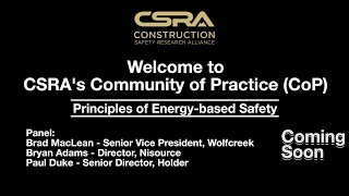 CoP- Principles of Energy Based Safety