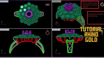 tutorial rhino matrixgold  designing gold ring matrixgold
