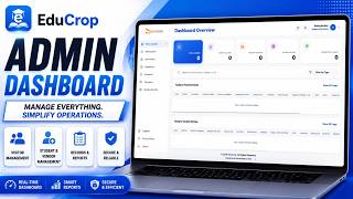 EduCrop Admin Dashboard | Complete ERP Management System