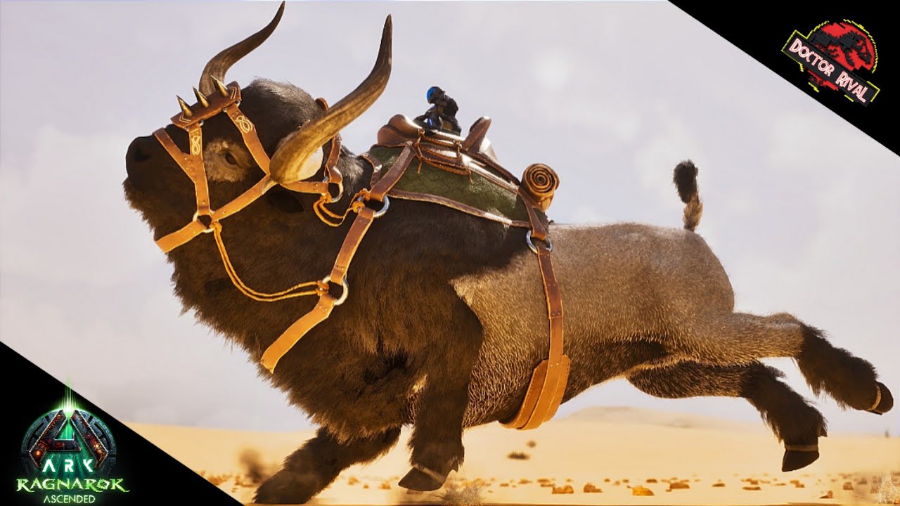 I tamed My first BISON || Ark Ragnarok Ascended - YouTube