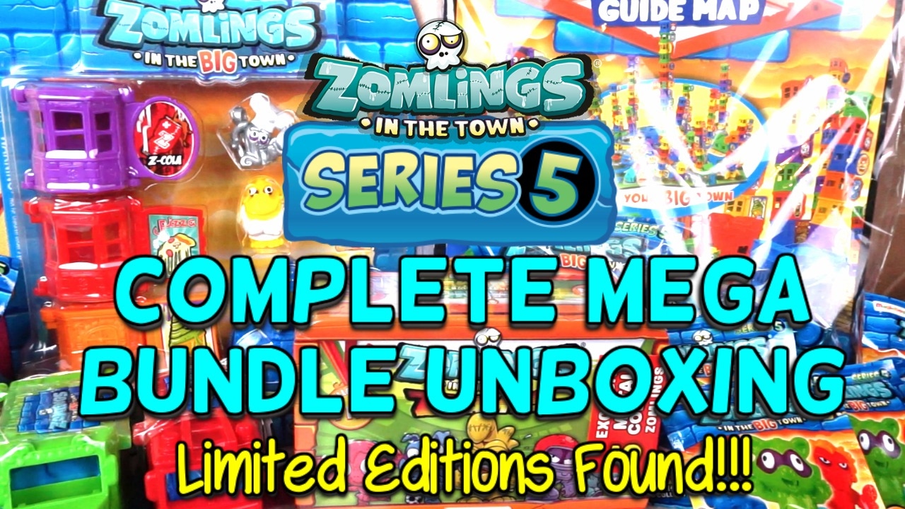 ZOMLINGS SERIES 5 MEGA BUNDLE PACKETS CITY TOWERS ZOMMOBILE 4 PACKS - LIMITED EDITIONS FOUND!
