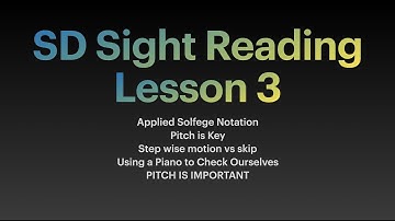 Sight Reading Lesson 3