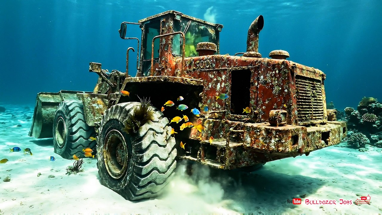 Lost 15 Years ! Abandoned Wheel Loaders Under Ocean Floor! Restored to Brand New