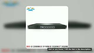 Partaker 1U Rackmount Firewall Appliance Core I3 2350M I3 3110M I5 3320M I5 3320M With 6 Intel NICs