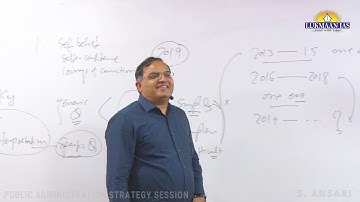 Public Administration Strategy Session By S  Ansari | UPSC CSE Mains 2019