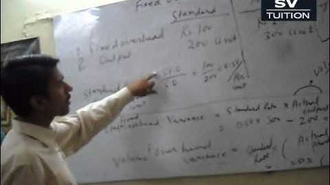 Fixed Overhead Variance Analysis - Part 1 ( Lecture in English)