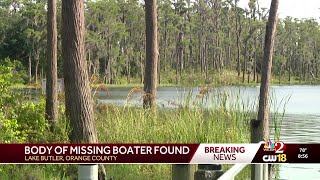 Body of missing boater located in Orange County lake