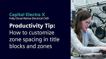 How to edit zone spacing in title blocks in Capital Electra X